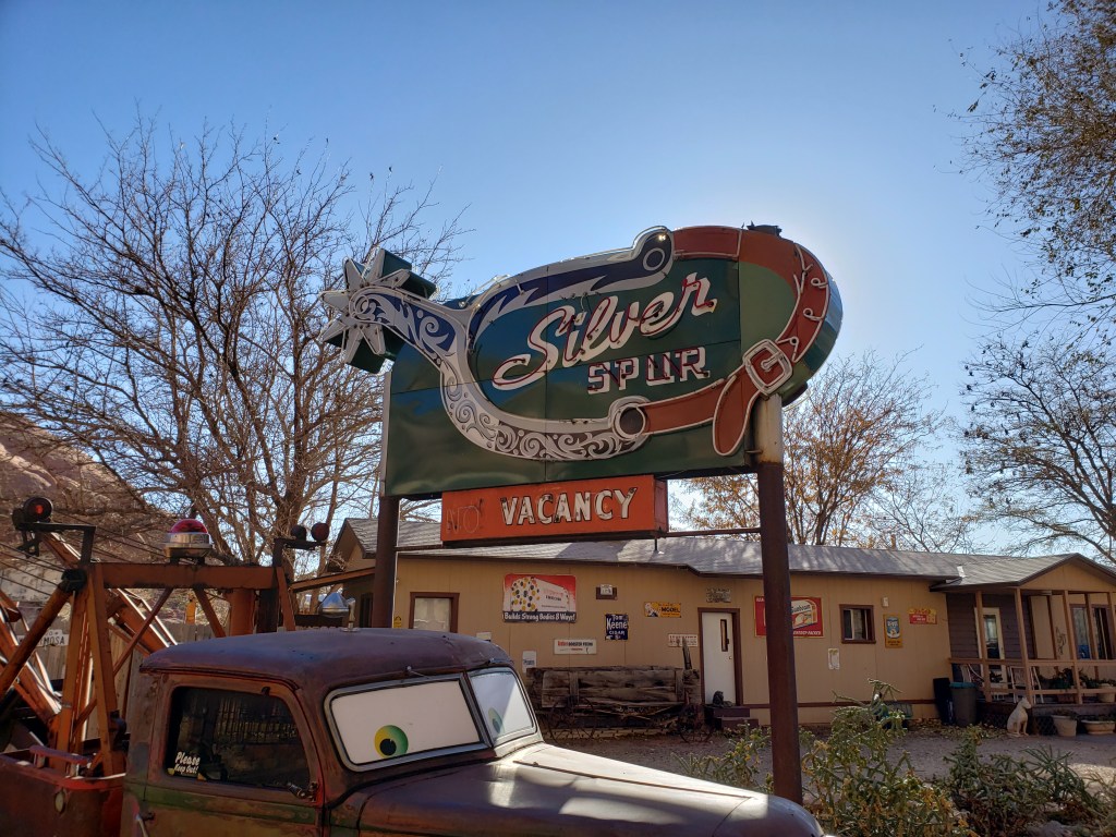 Sign from the Silver Spur Motel