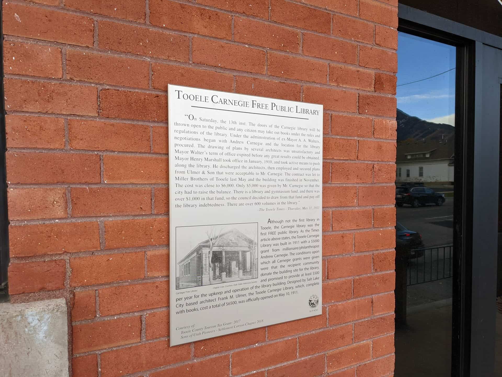Tooele Carnegie Free Public Library